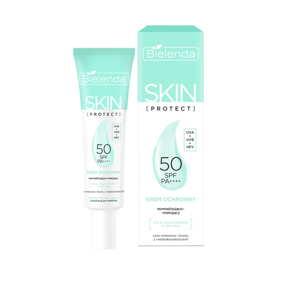 Bielenda Skin Protect SPF50 Krem Normalizująco-Matujący 40ml