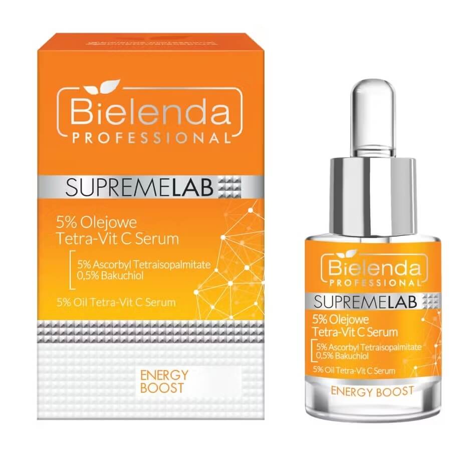 Bielenda Professional Supremelab Energy Boost 5% Tetra-Vit C Oil Serum 15ml