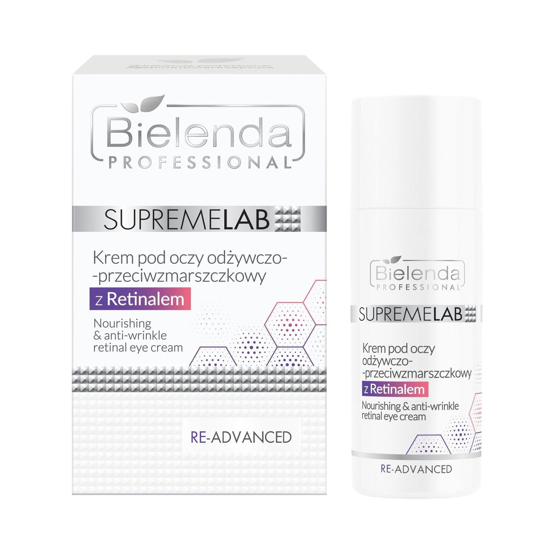 Bielenda Professional Supremelab Re-Advanced Odżywczy i Przeciwzmarszczkowy Krem Pod Oczy z 0,03% Retinolem 15ml